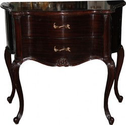 Casa Padrino Commode Baroque de Luxe Marron-Rouge, Largeur 80 cm, Hauteur 70 cm - Meubles Baroques Casa Padrino Commode Baroque de Luxe Marron-Rouge, Largeur 80 cm, Hauteur 70 cm - Meubles Baroques