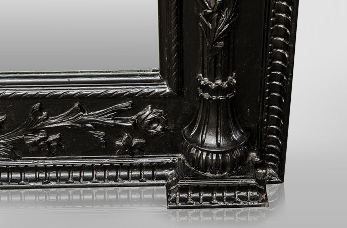 Gigantic Casa Padrino Baroque mirror Lion Black H 270 cm W 165 cm - Noble & Sumptuously Gigantic Casa Padrino Baroque mirror Lion Black H 270 cm W 165 cm - Noble & Sumptuously