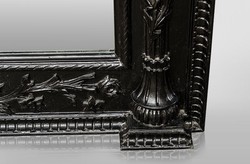 Casa Padrino Barock Spiegel Löwenkopf Schwarz 270 x 165 cm - Gigantischer Wandspiegel im Barockstil