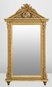 Casa Padrino Specchio da Parete Barocco Oro 204 x 113 cm - Replica Stile Antico Decorato Casa Padrino Specchio da Parete Barocco Oro 204 x 113 cm - Replica Stile Antico Decorato
