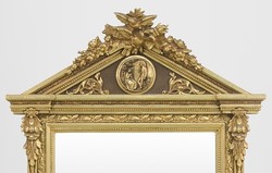Casa Padrino Baroque Wall Mirror Gold 204 x 113 cm - Ornate Antique Style Replica Casa Padrino Baroque Wall Mirror Gold 204 x 113 cm - Ornate Antique Style Replica