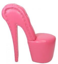 Casa Padrino Fauteuil Escarpin avec Pierres Décoratives Rose - Fauteuil Design Chaussure - 105 x 40 x 85 cm Casa Padrino Fauteuil Escarpin avec Pierres Décoratives Rose - Fauteuil Design Chaussure - 105 x 40 x 85 cm