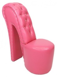 Casa Padrino Fauteuil Escarpin avec Pierres Décoratives Rose - Fauteuil Design Chaussure - 105 x 40 x 85 cm Casa Padrino Fauteuil Escarpin avec Pierres Décoratives Rose - Fauteuil Design Chaussure - 105 x 40 x 85 cm