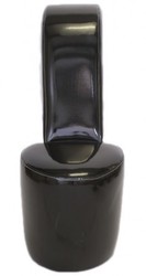 Casa Padrino Fauteuil High Heel Noir Laqué Design de Luxe - Chaise Créateur - 105 x 40 x 85 cm