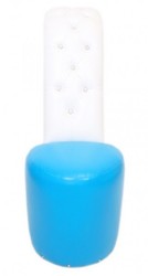 Casa Padrino Fauteuil High Heel Design Chaussure en Bleu Clair / Blanc - 105 x 40 x 85 cm Casa Padrino Fauteuil High Heel Design Chaussure en Bleu Clair / Blanc - 105 x 40 x 85 cm