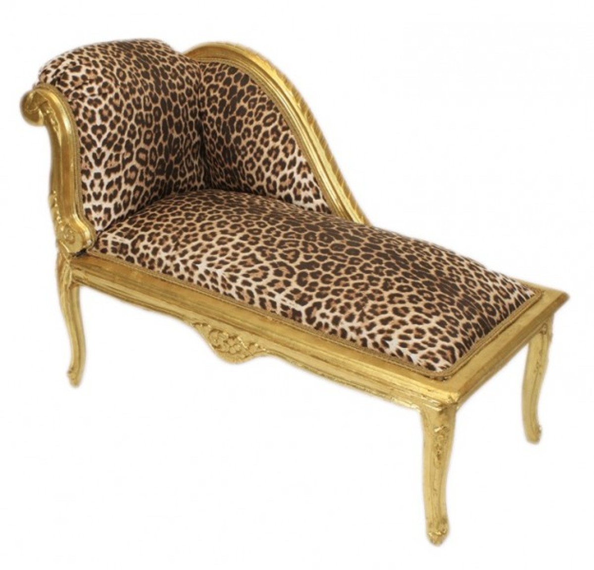 Casa Padrino Baroque Children chaise Leopard / Gold - Recamiere Baroque furniture Children bed Casa Padrino Baroque Children chaise Leopard / Gold - Recamiere Baroque furniture Children bed