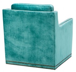 Casa Padrino Fauteuil de luxe Belle Époque style Art Nouveau Art Déco Turquoise Vert 74 x 85 x 77 cm