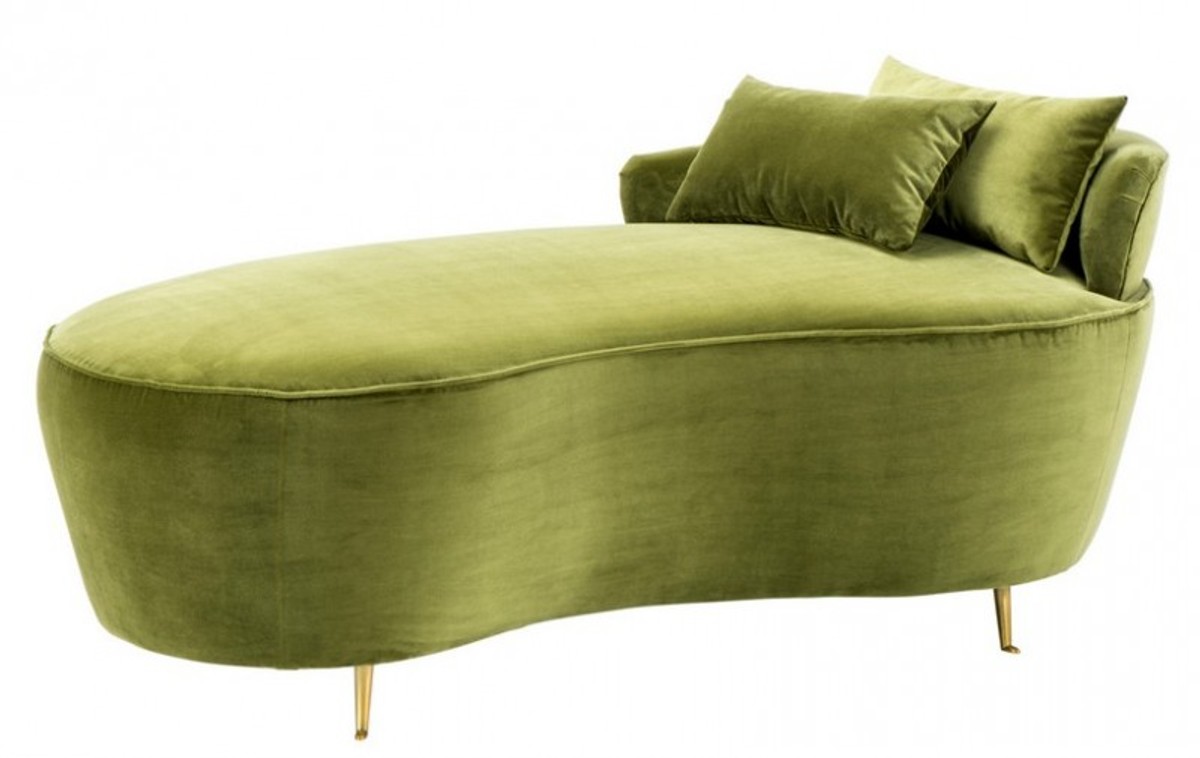Casa Padrino Luxus Belle Epoche Sofa / Recamiere Grün - Jugendstil Art Deco - Luxury Collection Casa Padrino Luxus Belle Epoche Sofa / Recamiere Grün - Jugendstil Art Deco - Luxury Collection
