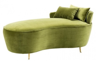 Casa Padrino Luxury Belle Epoche Sofa / Daybed Green - Art Nouveau Art Deco - 162 x 79 x 66 cm Casa Padrino Luxury Belle Epoche Sofa / Daybed Green - Art Nouveau Art Deco - 162 x 79 x 66 cm