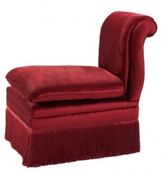 Casa Padrino Luxury Belle Epoque Armchair Art Nouveau Art Deco Burgundy Red 54 x 76 x 74 cm