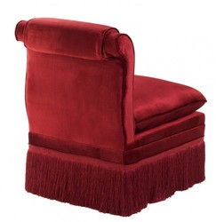 Casa Padrino Luxury Belle Epoque Armchair Art Nouveau Art Deco Burgundy Red 54 x 76 x 74 cm
