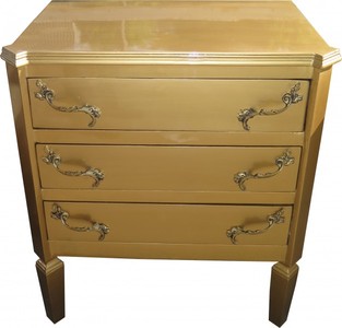 Casa Padrino Barock Kommode Gold 60 x 39 x 69 cm - Handgefertigte Art Deco Möbel Casa Padrino Barock Kommode Gold 60 x 39 x 69 cm - Handgefertigte Art Deco Möbel