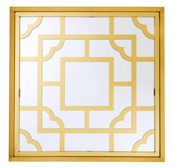 Casa Padrino Miroir Mural Design de Luxe Or 100 x 100 cm - Luxury Hotel Collection Casa Padrino Miroir Mural Design de Luxe Or 100 x 100 cm - Luxury Hotel Collection