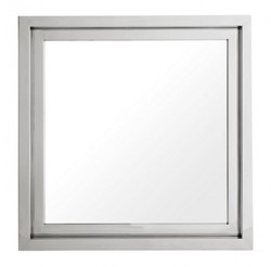 Casa Padrino Miroir Mural de Luxe Acier Inoxydable Nickelé 100 x 100 cm - Luxury Hotel Collection Casa Padrino Miroir Mural de Luxe Acier Inoxydable Nickelé 100 x 100 cm - Luxury Hotel Collection