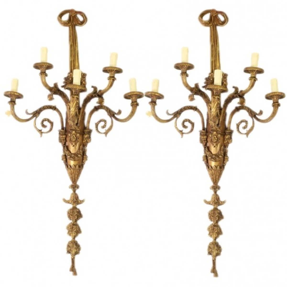 Casa Padrino Baroque Wall Lights Set Bronze Oxidized Antique style - wall lamp wall lighting (2 lamps) Casa Padrino Baroque Wall Lights Set Bronze Oxidized Antique style - wall lamp wall lighting (2 lamps)