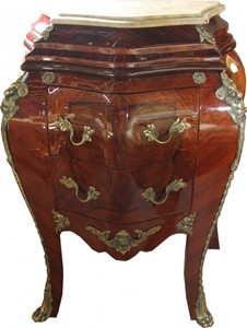 Casa Padrino Barock Kommode Braun Creme Marmorplatte Baroque Chest of Drawers Cream Brown Casa Padrino Barock Kommode Braun Creme Marmorplatte Baroque Chest of Drawers Cream Brown