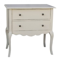 Casa Padrino Barock Kommode Creme - Jugendstil 80 cm