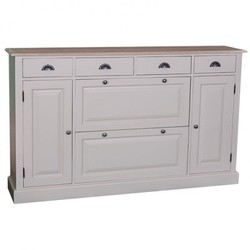 Casa Padrino Shabby Chic cottage style sideboard shoe cupboard - armoire Casa Padrino Shabby Chic cottage style sideboard shoe cupboard - armoire