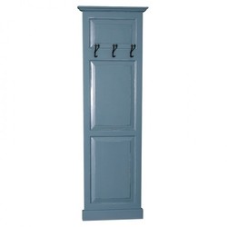 Casa Padrino Appendiabiti da parete stile Liberty, mobile guardaroba stile rustico, legno di pino massiccio, 195 x 65 x 8 cm