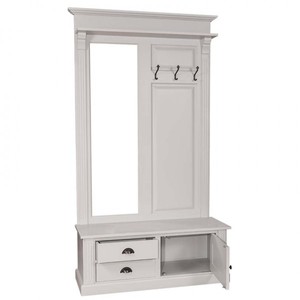 Casa Padrino wardrobe with mirror, cupboard and drawers - country style wardrobe Casa Padrino wardrobe with mirror, cupboard and drawers - country style wardrobe