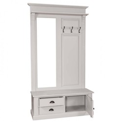 Casa Padrino wardrobe with mirror, cupboard and drawers - country style wardrobe Casa Padrino wardrobe with mirror, cupboard and drawers - country style wardrobe