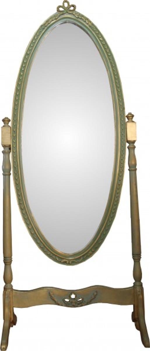 Casa Padrino Baroque cheval mirror Swivel Green Gold Antique Look - Mirror Gold - Baroque Shabby Chic Furniture Casa Padrino Baroque cheval mirror Swivel Green Gold Antique Look - Mirror Gold - Baroque Shabby Chic Furniture