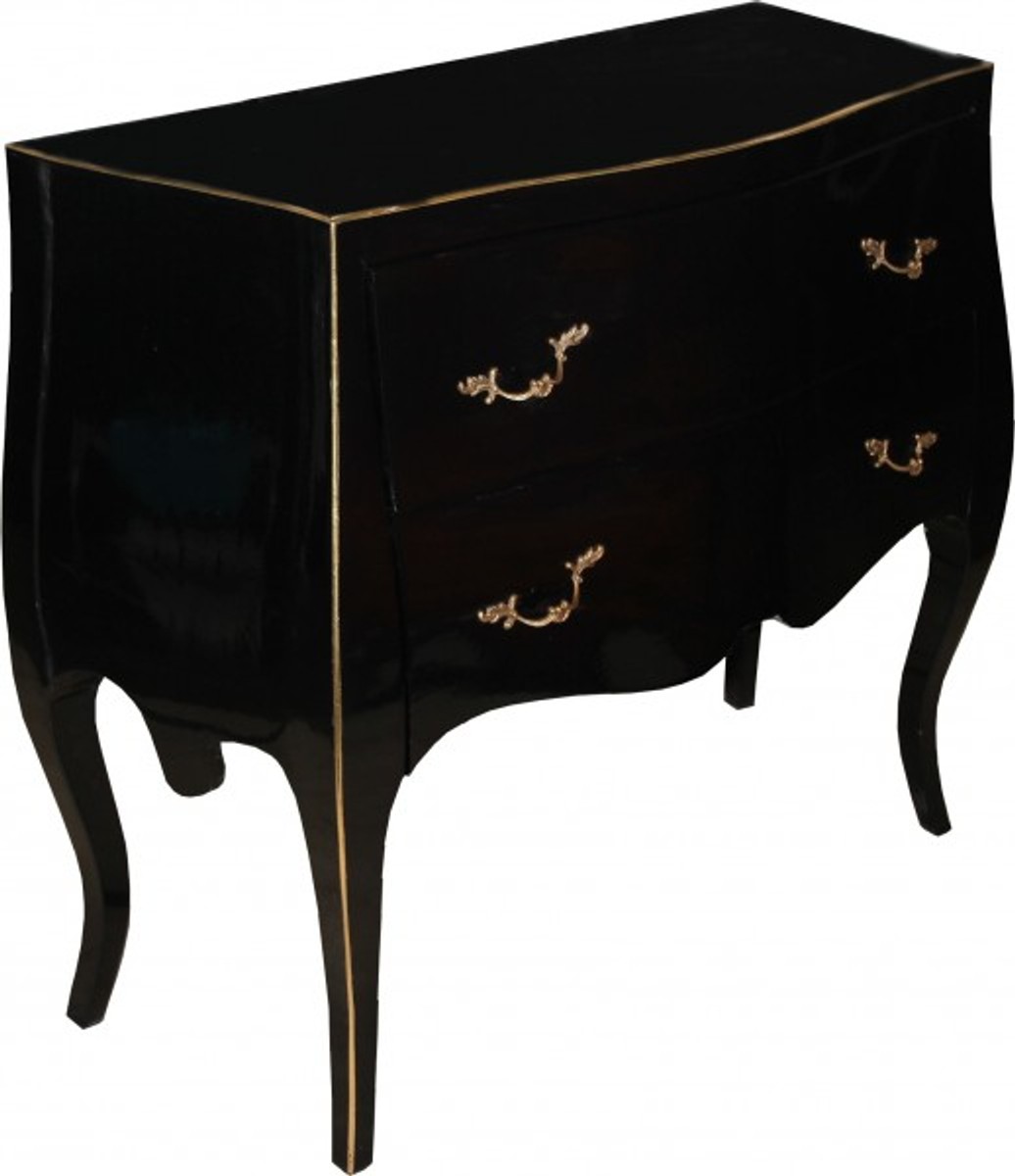 Casa Padrino Barock Kommode Schwarz Gold Baroque Chest of Drawers black Gold Furniture Interior Casa Padrino Barock Kommode Schwarz Gold Baroque Chest of Drawers black Gold Furniture Interior