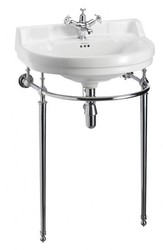 Casa Padrino Lavabo sur pied Style Art Nouveau Blanc / Chrome L 62 cm - Vasque Art Déco Style Baroque Antique Casa Padrino Lavabo sur pied Style Art Nouveau Blanc / Chrome L 62 cm - Vasque Art Déco Style Baroque Antique