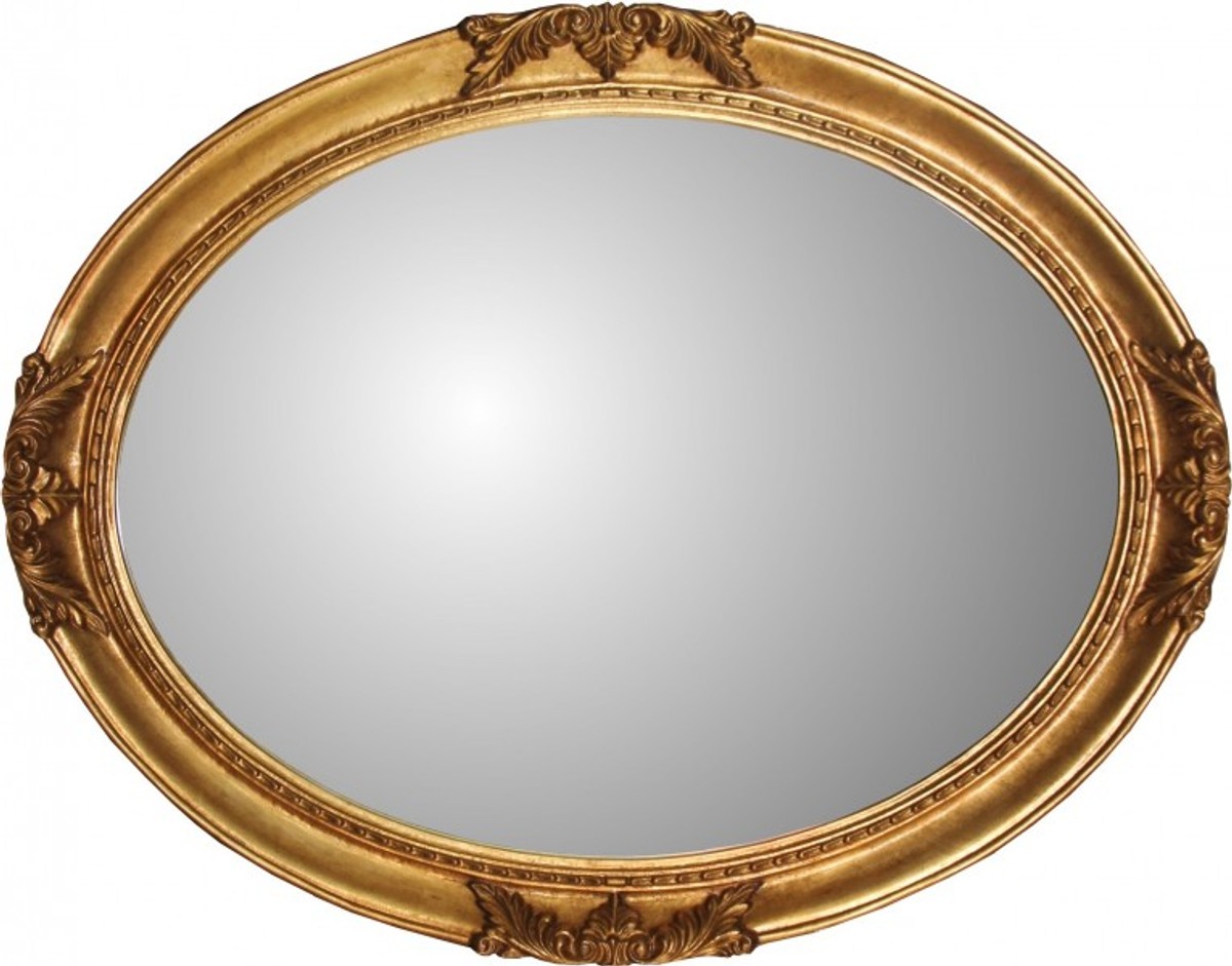 Casa Padrino Baroque wall mirrors from Italy Gold Oval H 93 cm, W 72 cm - Edel & Sumptuously Casa Padrino Baroque wall mirrors from Italy Gold Oval H 93 cm, W 72 cm - Edel & Sumptuously