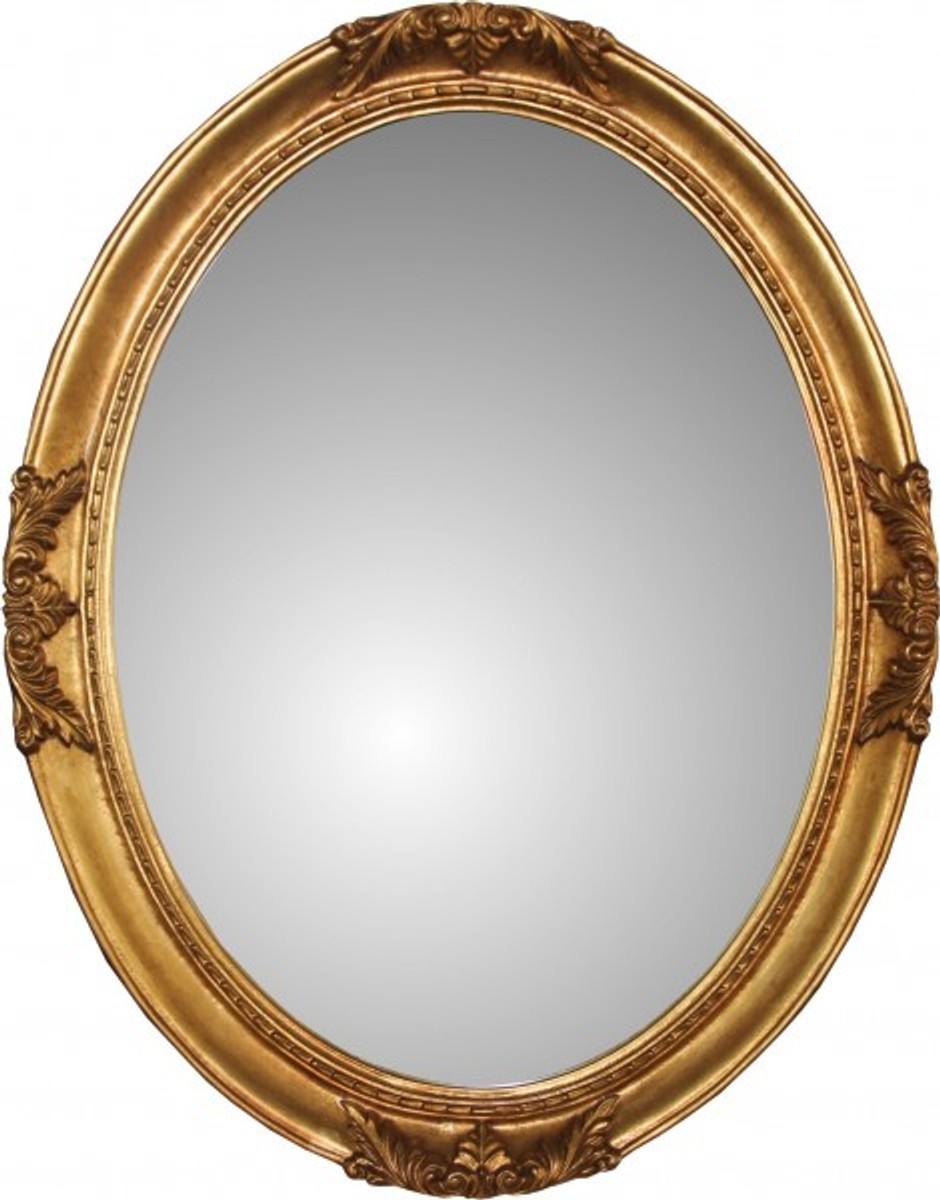 Casa Padrino Baroque wall mirrors from Italy Gold Oval H 93 cm, W 72 cm - Edel & Sumptuously Casa Padrino Baroque wall mirrors from Italy Gold Oval H 93 cm, W 72 cm - Edel & Sumptuously