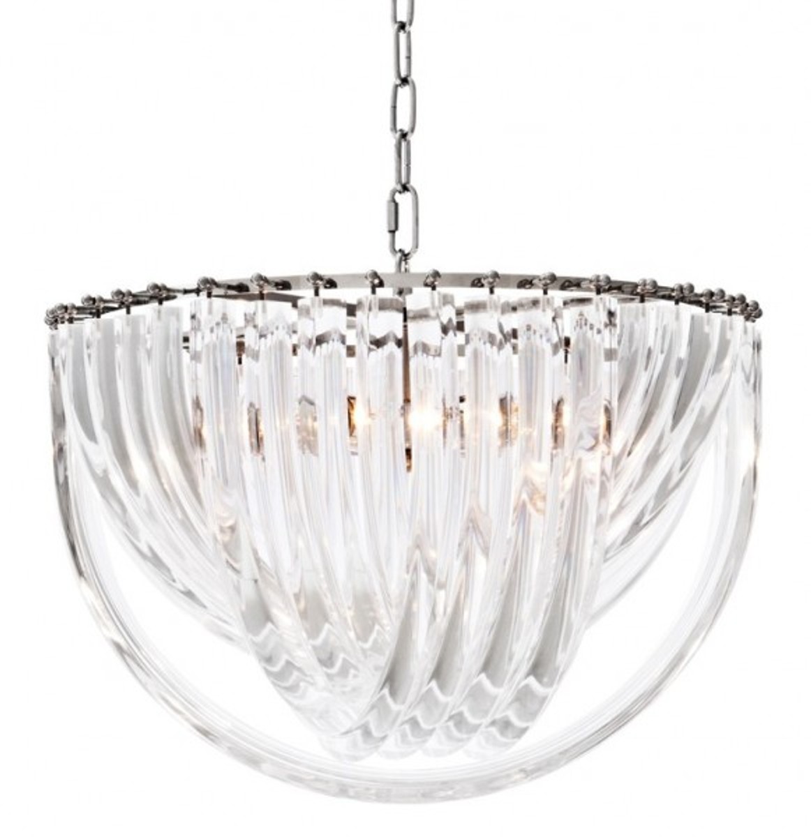 Casa Padrino Art Deco Murano Suspension lamp 50 cm x H 33 cm Furniture Chandelier Chandelier pendant light hanging lamp Casa Padrino Art Deco Murano Suspension lamp 50 cm x H 33 cm Furniture Chandelier Chandelier pendant light hanging lamp