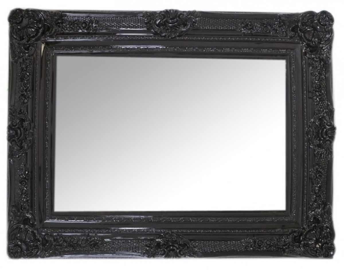 Casa Padrino Baroque wall mirror black height 130 cm, width 96 cm - Edel & Sumptuously Casa Padrino Baroque wall mirror black height 130 cm, width 96 cm - Edel & Sumptuously
