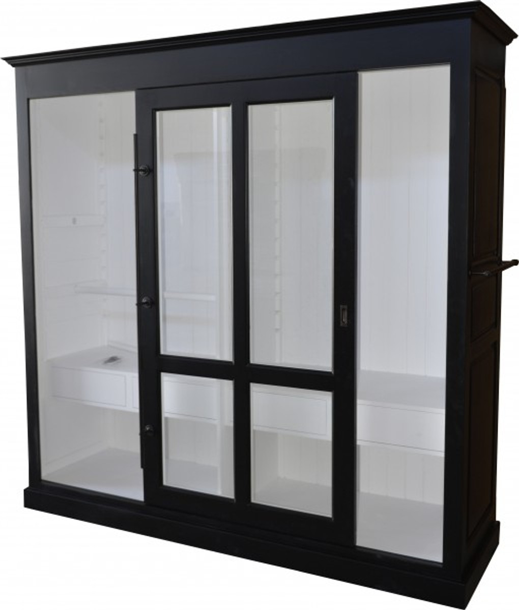 Casa Padrino luxury wardrobe B 226 x H 220 cm haute couture bedroom closet with sliding glass door Black / White - Art Deco Art Nouveau hotel furniture
Casa Padrino luxury wardrobe B 226 x H 220 cm haute couture bedroom closet with sliding glass door Black / White - Art Deco Art Nouveau hotel furniture