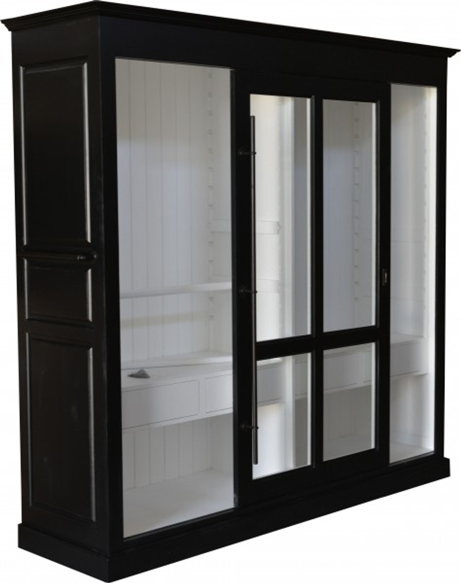 Casa Padrino luxury wardrobe B 226 x H 220 cm haute couture bedroom closet with sliding glass door Black / White - Art Deco Art Nouveau hotel furniture
Casa Padrino luxury wardrobe B 226 x H 220 cm haute couture bedroom closet with sliding glass door Black / White - Art Deco Art Nouveau hotel furniture