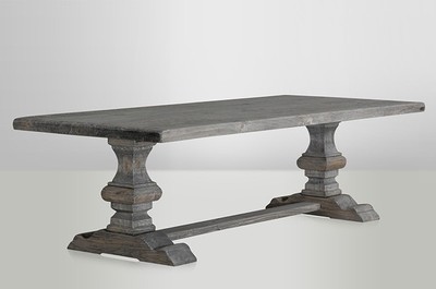 Casa Padrino villa dining Oak Rustic Grey - Baroque table solid oak Casa Padrino villa dining Oak Rustic Grey - Baroque table solid oak