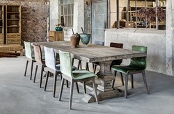 Casa Padrino villa dining Oak Rustic Grey - Baroque table solid oak Casa Padrino villa dining Oak Rustic Grey - Baroque table solid oak