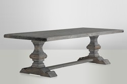 Casa Padrino villa dining Oak Rustic Grey - Baroque table solid oak Casa Padrino villa dining Oak Rustic Grey - Baroque table solid oak