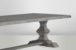 Casa Padrino villa dining Oak Rustic Grey - Baroque table solid oak Casa Padrino villa dining Oak Rustic Grey - Baroque table solid oak