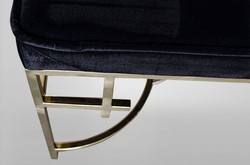 Casa Padrino Panca di lusso Art Déco Acciaio inox Oro - Mobili Vintage Stile Liberty - 160 x 40 x 45 cm Casa Padrino Panca di lusso Art Déco Acciaio inox Oro - Mobili Vintage Stile Liberty - 160 x 40 x 45 cm