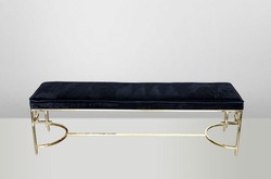 Casa Padrino Panca di lusso Art Déco Acciaio inox Oro - Mobili Vintage Stile Liberty - 160 x 40 x 45 cm Casa Padrino Panca di lusso Art Déco Acciaio inox Oro - Mobili Vintage Stile Liberty - 160 x 40 x 45 cm