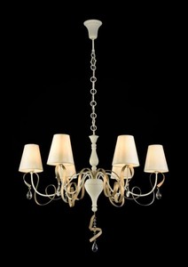 Casa Padrino Baroque Crystal Ceiling Chandelier White 87 x H 65 cm - Antique Style Statement Piece Casa Padrino Baroque Crystal Ceiling Chandelier White 87 x H 65 cm - Antique Style Statement Piece