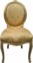Casa Padrino Barocco Cena sedia a medaglione floreale dell'oro / Gold - Mobili in stile barocco - Limited Edition Casa Padrino Barocco Cena sedia a medaglione floreale dell'oro / Gold - Mobili in stile barocco - Limited Edition