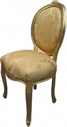 Casa Padrino Barocco Cena sedia a medaglione floreale dell'oro / Gold - Mobili in stile barocco - Limited Edition Casa Padrino Barocco Cena sedia a medaglione floreale dell'oro / Gold - Mobili in stile barocco - Limited Edition