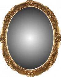 Casa Padrino Miroir Mural Baroque d'Italie Or Ovale 101 x 81 cm - Miroir de Luxe Style Antique Casa Padrino Miroir Mural Baroque d'Italie Or Ovale 101 x 81 cm - Miroir de Luxe Style Antique