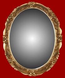 Casa Padrino Miroir Mural Baroque d'Italie Or Ovale 101 x 81 cm - Miroir de Luxe Style Antique Casa Padrino Miroir Mural Baroque d'Italie Or Ovale 101 x 81 cm - Miroir de Luxe Style Antique