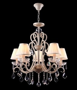 Casa Padrino Baroque Crystal Ceiling Chandelier Cream Gold 63 x H 70 cm Antique Style Casa Padrino Baroque Crystal Ceiling Chandelier Cream Gold 63 x H 70 cm Antique Style
