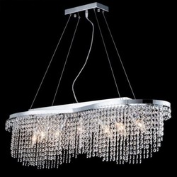 Casa Padrino Lámpara de Araña Barroca de Cristal Níquel 93,3 x H 68 cm Estilo Antiguo - Mueble Lámpara Colgante