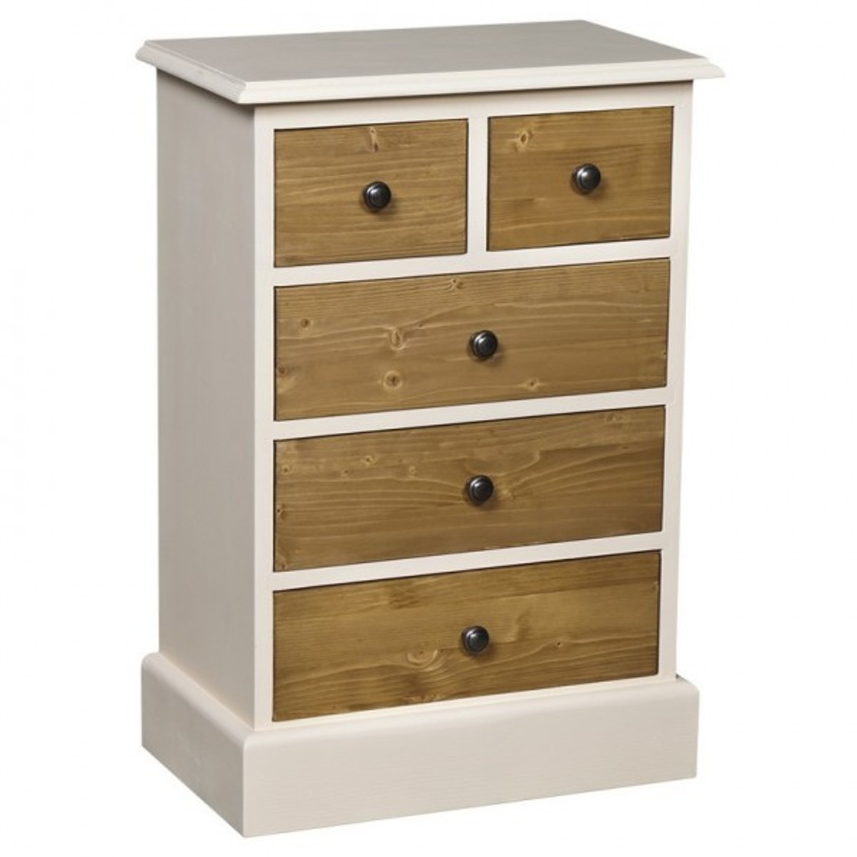 Casa Padrino country-style dresser with 5 drawers - Art Nouveau Shabby Chic Furniture - solid wood Casa Padrino country-style dresser with 5 drawers - Art Nouveau Shabby Chic Furniture - solid wood