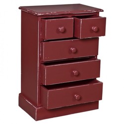Casa Padrino country-style dresser with 5 drawers - Art Nouveau Shabby Chic Furniture - solid wood Casa Padrino country-style dresser with 5 drawers - Art Nouveau Shabby Chic Furniture - solid wood