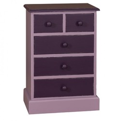 Casa Padrino country-style dresser with 5 drawers - Art Nouveau Shabby Chic Furniture - solid wood